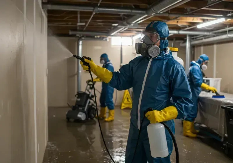 Basement Sanitization and Antimicrobial Treatment process in Latimer County, OK